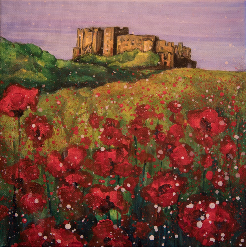 Bamburgh Castle Poppies